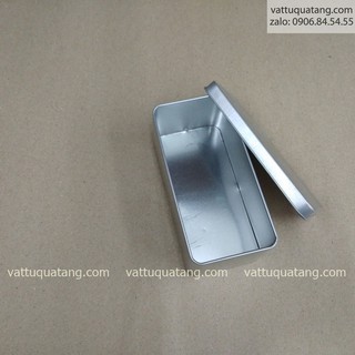 Hộp thiếc bạc 15x7x6cm