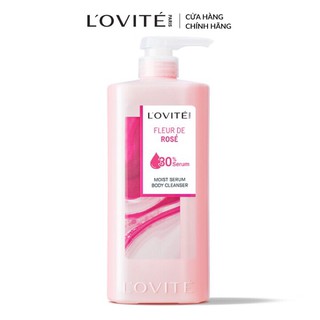 Sữa Tắm L’Ovité Dưỡng Ẩm Serum Fleur De Rosé Moist Serum Body Cleanser 700ml