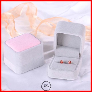 Hộp đựng nhẫn/bông tai bằng nhung Flannel – Hộp quà ViVi_Gift