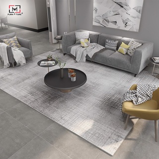 Thảm nhung nỉ trải sàn họa tiết gân sọc nhẹ tối giản thương hiệu MW FURNITURE