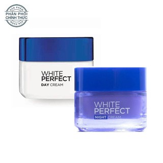 Combo Kem Dưỡng Sáng Da Ngày &amp; Đêm L'Oreal White Perfect Day &amp; Night Cream 50ml