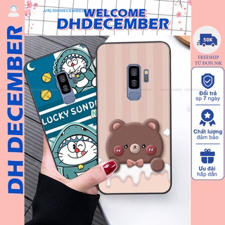 Ốp lưng Samsung Galaxy S9 PLUS in hình gấu K@ws, gấu nâu, dor@emon RẺ- ĐẸP- BỀN