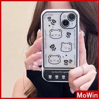 iPhone Case Silicone Soft Case Clear Case Folding Stand Shockproof Protection Camera Cartoon Bear Cute Compatible For iPhone 11 iPhone 13 Pro Max iPhone 12 Pro Max iPhone 7Plus xr