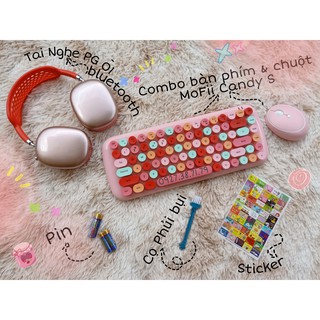 Bộ Chuột và Bàn Phím Giả Cơ Không Dây MOFii Candy S  - Dùng cho PC, máy tính bàn, laptop, tivi, điện thoại, iPad, iPhone