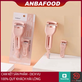 Kẹp bấm mi trên, dưới kèm cạo lông mày mini bỏ túi Malian - Dụng cụ trang điểm 3 in 1