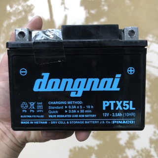Ắc quy xe máy Đồng Nai 12V 3,5Ah PTX5L