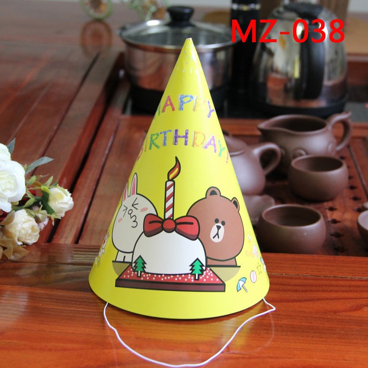 set 5 mũ sinh nhật cho bé