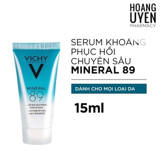 Vichy Mineral 89 mini 15ml - dưỡng chất khoáng cô đặc