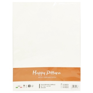Bộ 10 Tờ Giấy Vẽ A3 250gsm - Happy Pittura HA250A3