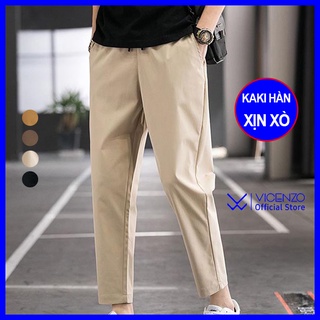 Quần Kaki Nam, Quần Baggy Kaki Nam vải nhập Hàn Cao Cấp -QBGC