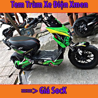 Tem Trùm Xe Điện Xmen Cá Mập Xanh