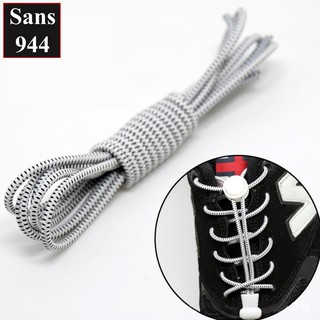 Dây giày không cần buộc Sans944 thông minh co giãn bản tròn rút buộc giày thể thao sneaker nam nữ mlb ny boston yz yeezy