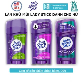 [AUTH] Sáp Khử Mùi Và Khô Thoáng Dành Cho Nữ Lady Speed Stick Mỹ 39.6g