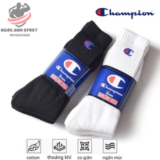 Tất vớ thời trang thể thao năng động cổ cao -tất champion unisex