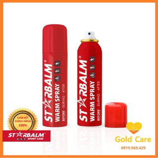 ✅ Chai xịt nóng Starbalm - Hà Lan làm nóng cơ bắp (150ml)