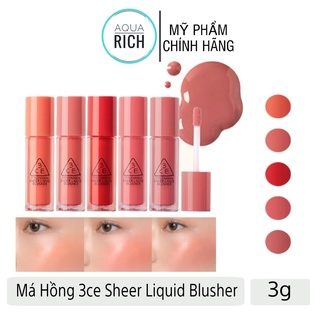 Má Hồng Đa Năng 3CE Dạng Kem (Our Way + Cozy Peach + Side Piece + Joyful Affair + Soft Fig)