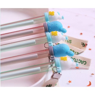 BT2 Bút tag bút xương rồng bút dễ thương viết gel