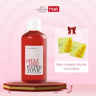 Nước Hoa Hồng Cấp Ẩm Cho Mọi Làn Da So Natural Red Peel PH 5.5 Red Water Tonic 250ml