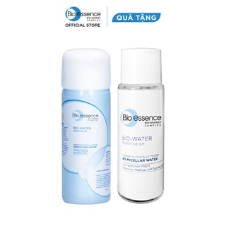 [HB Gift] Combo Xịt khoáng Bio-Essence 30ml + Tẩy trang Bio-Essence 30ml