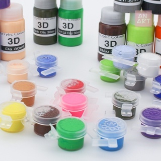 Màu Acrylic 3D , 5D 5ml Custom Giày, Vải, Túi, Vẽ Lên Tranh Giấy, Vải Toan