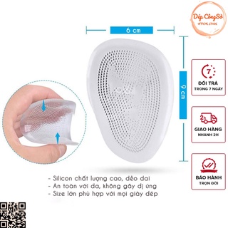 Miếng Lót Giày Mũi Giày Silicone Cao Cấp Loại Dày Detaunisex Mã LGS3