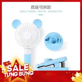 [Giá công phá] Quạt sạc mini có thêm bàn kẹp siêu mát [Siêu hot]