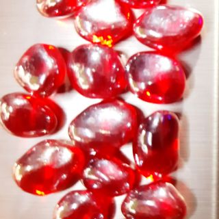 9293trangtri - 5 gram Đá thủy tinh đỏ thiên nhiên - Phụ kiện làm nến - 9293store