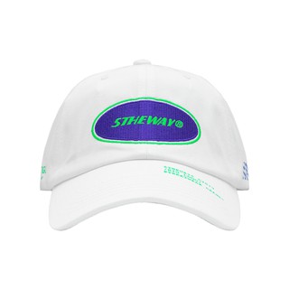 5THEWAY® /oval/ UNSTRUCTURE WASHED DAD CAP™ in WHITE aka Nón Lưỡi Trai Màu Trắng