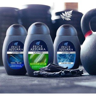 Tắm gội toàn thân nam hương nước hoa Felce Azzurra Ý cổ điển 250ml, thành phần tự nhiên an toàn cho làn da