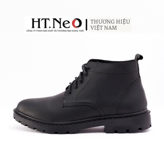 Boots nam cao cổ HT.NEO Da bò thật mềm mại, đế đúc cao su nguyên khối, thiết kế mạnh mẽ bụi bặm DN32