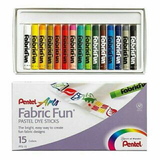 Bộ 15 màu sáp vẽ vải Pentel hàng chính hãng