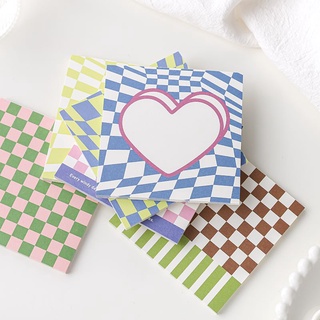 Tập giấy note Checkerboard trang trí journal