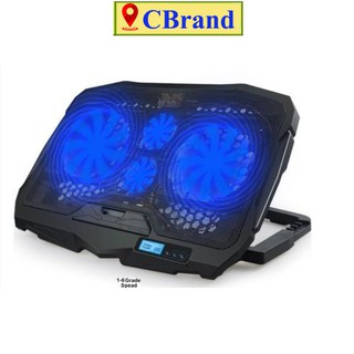 Đế tản nhiệt laptop⚡️Quạt tản nhiệt S18 COOLER 4 quạt mạnh mẽ, ổn định, chống ồn, dòng cao cấp cho game thủ⚡️C.Brand