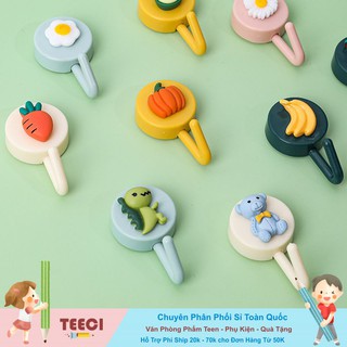 <Video Review> Móc Dán Tường Siêu Dính Chịu Lực Không Đóng Đinh Treo Đồ Họa Tiết 3D Gắn Tường Trang Trí Teeci622