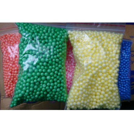 Hạt xốp màu ( nguyên liệu làm slam)