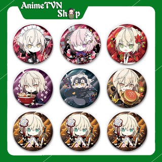 Huy hiệu in hình nhân vật Anime Manga Fate - bằng nhựa, có khuy cài ở mặt sau
