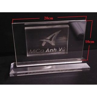 Kệ chức danh biển tên mica để bàn