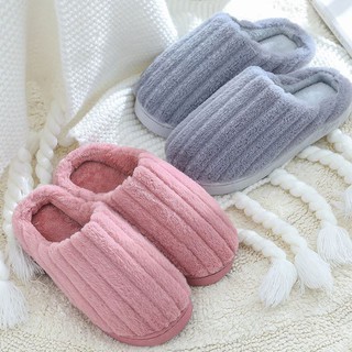 DÉP LÔNG VĂN PHÒNG UNISEX ĐẾ CAO SU CAO CẤP LÔNG DÀY, SỌC TO, CỰC ĐẸP