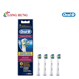 Đầu bàn chải thay thế bàn chải điện Oral-B FlossAction (Set 4 cái) - Hàng nhập khẩu