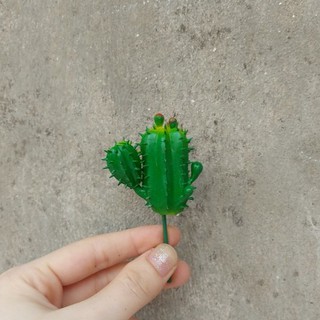 Cây hoa nhựa: Mẫu xương rồng trụ 2 nhánh