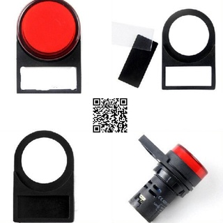 Tem nhãn mica phi 22mm và 25mm ghi tên, kí hiệu thiết bị điện trên tủ điện giúp nhận diện dễ dàng hơn