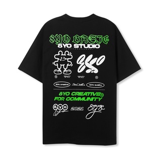 Áo thun tay lỡ 8YO phông Unisex nam nữ Premium Cotton oversize form rộng CREATIVE TEE