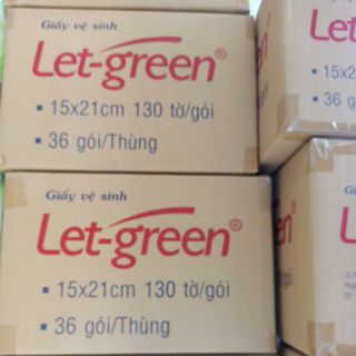 Combo 36 gói giấy lettgreen 130tờ