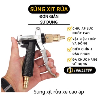 Súng Rửa Xe - Vòi Xịt Tưới Cây Tăng Áp Lực Nước, Có Thể Điều Chỉnh Tia 6924