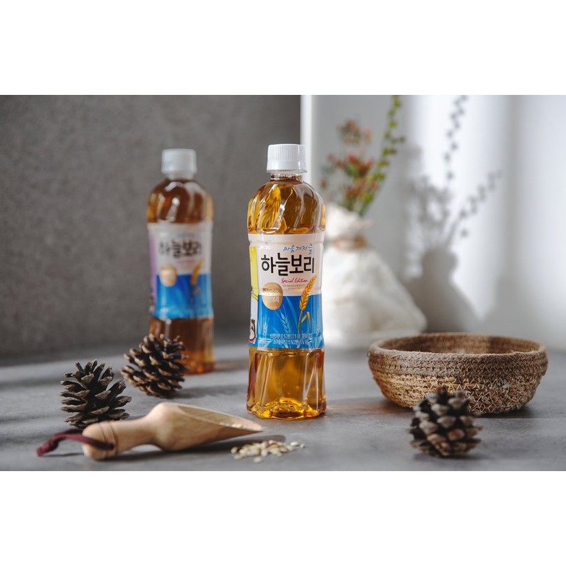 [WOONGJIN] NƯỚC TRÀ LÚA MẠCH 500ML - [웅진]  하늘보리 500ML