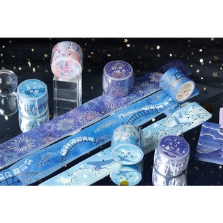 Washi tape họa tiết trang trí lấp lánh