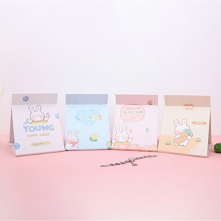 Gương để bàn chất liệu bìa cứng Mua Tất hình thỏ ngộ nghĩnh (muatatshop)