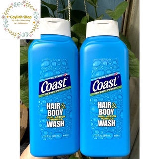 Sữa Tắm Gội Coast 2in1 Sạch Da 946ml Hàng Mỹ