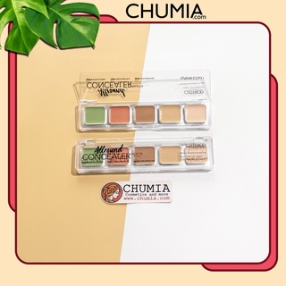 Che khuyết điểm + tạo khối CATRICE allround (bảng 5 ô)