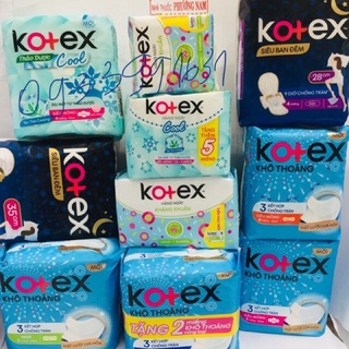 (Che tên sản phẩm) Băng vệ sinh KOTEX nhiều loại